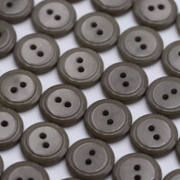 Buttons set of 36 TOP offer Ø 15 mm dark beige