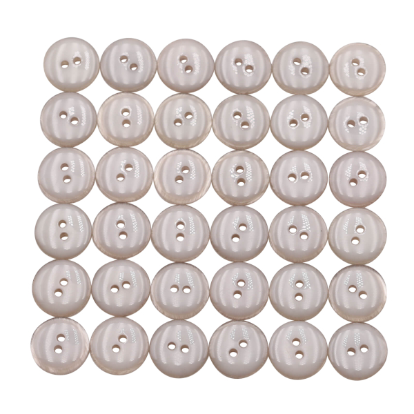 Knöpfe 36er Set TOP-Angebot Ø 15 mm grau