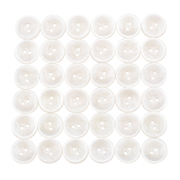 Buttons set of 36 TOP offer Ø 15 mm white-mottled