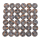 Buttons set of 36 TOP offer Ø 21 mm brown-blue