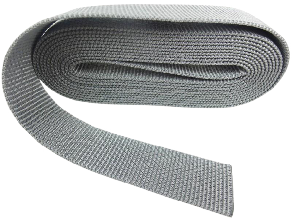 Bag straps in top quality 30 mm silver-gray