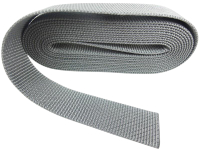 Bag straps in top quality 30 mm silver-gray