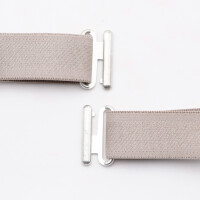 Clasps/buckle 5x for bras and bikinis 15 mm silver