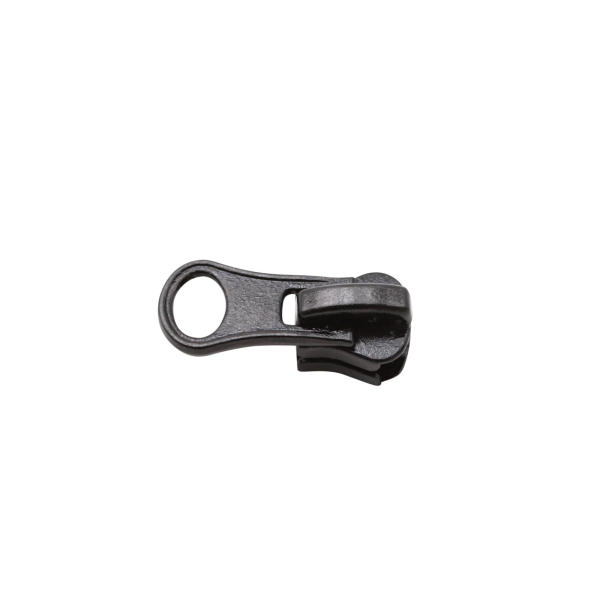 Delrin VISLON Zipper Modell "Oval" für 6 mm Reißverschlüsse schwarz