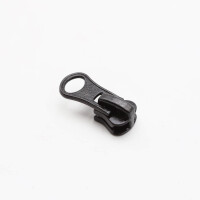 Delrin VISLON Zipper Modell "Oval" für 6 mm Reißverschlüsse schwarz