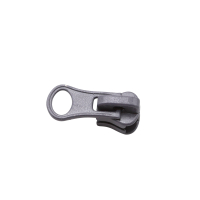 Delrin VISLON Zipper Modell "Oval" für 6 mm Reißverschlüsse dunkelgrau
