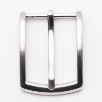 Metal belt buckle model "Tiger-Kito" 30 mm silver