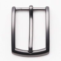 Gürtelschnalle aus Metall Modell "Tiger-Kito" 30 mm gebürstetes platin