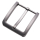 Metal belt buckle model "Tiger-Hero" 40 mm brushed platinum