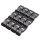Plastic buckle set of 12 with curvature 20 mm black