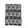 Plastic buckle set of 12 with curvature 20 mm black