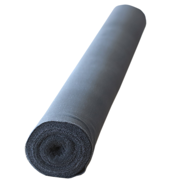 Fabric-like iron-on fleece/iron-on insert 30m ROLL - iron-on on one side 40g/m2 - 90cm wide black