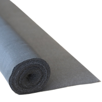 Fabric-like iron-on fleece/iron-on insert 30m ROLL - iron-on on one side 40g/m2 - 90cm wide black