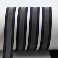 Reflective tapes/reflective strips for sewing on dog accessories - 20 mm navy blue
