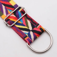 Bag webbing 2m set with D-rings and regulator 50 mm silver