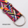 Bag strap 2m ​​set orange with D-rings and regulator 50 mm silver