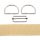 Bag webbing 2m set ivory/natural with D-rings and...