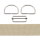 Bag strap 2m ​​set beige with D-rings and regulator 50 mm...