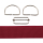 Bag webbing 2m set burgundy red with D-rings and...