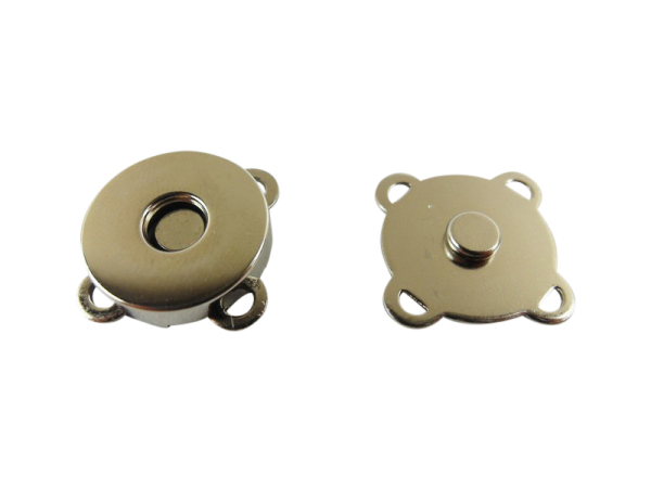 Magnetknöpfe zum Annähen 15 mm silber
