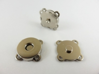 Magnetknöpfe zum Annähen 15 mm silber