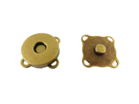 Magnetknöpfe zum Annähen 15 mm altmessing