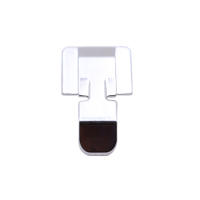 Metal zipper presser foot for snap-on sewing machine...