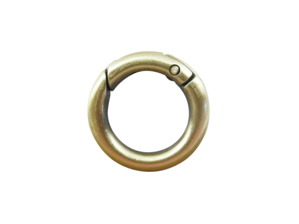Ring - snap hook - model "Frango" 25 mm - antique brass