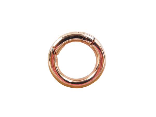 Ring - snap hook - model "Frango" 25 mm - rose gold