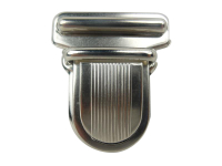 Plug lock/folder lock-rounded (48mm) silver