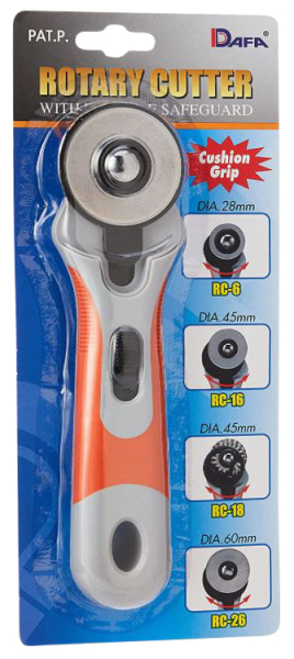 Rotary cutter DAFA - 60 mm soft handle for left and right handed users