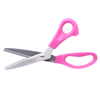Pinking shears Golden Eagle 23 cm in pink