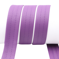 Faux leather bag webbing "Arizon" - 30 mm purple