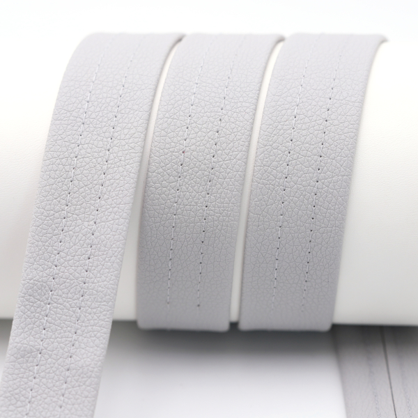 Kunstleder Taschen-Gurtband "Arizon" - 30 mm silbergrau