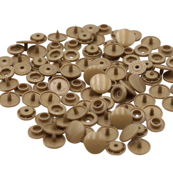 Kam-Snap press fasteners, savings set of 1000 / old brass
