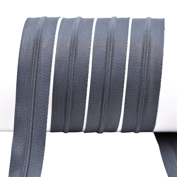 Endless zipper model “Holiday” 3 mm (for long zippers) anthracite-gray