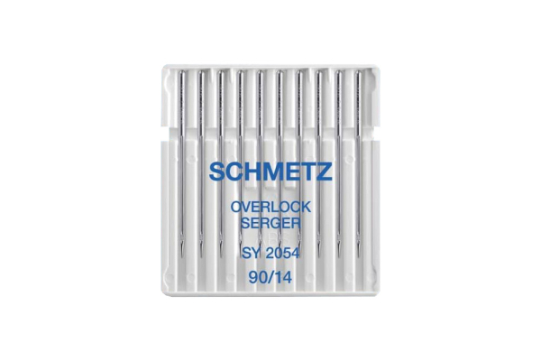SCHMETZ 10 x overlock needles Serger SY 2054 & 16x75 / strength 90-14 flat piston