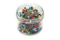 Nurse pins 100g in a glass jar (approx. 400 pieces) mixed...