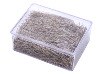 Steel pins in storage box, bulk pack 0.60 x 34mm 500gr