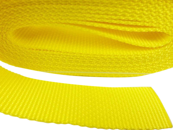 Top quality bag straps 50 mm yellow