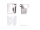 Square plug lock/ folder lock (49 mm)