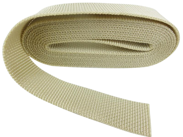 Taschengurtbänder in Top-Qualität 50 mm beige