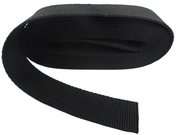 Top quality webbing 60 mm black