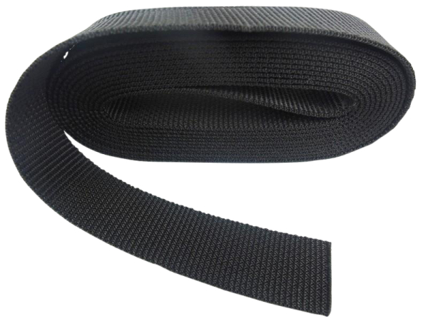 Webbing straps 10 mm black