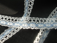 Bobbin lace blue