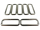 Schlaufe vierkantig 50 mm / flaches Modell