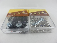 Eyelets with washers and tools 4 mm
