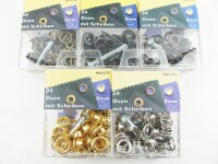 Eyelets with washers and tools 8 mm