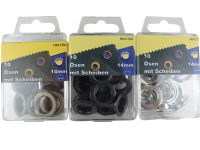 Eyelets with washers and tools 14 mm