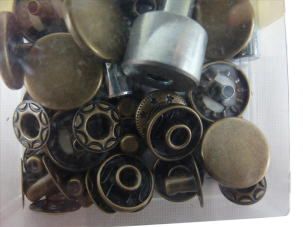 ANORAK snap fasteners 15 mm old brass